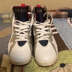 Jordan 7 Retro Olympic (2004)  White/Metallic Gold-Navy-True Red